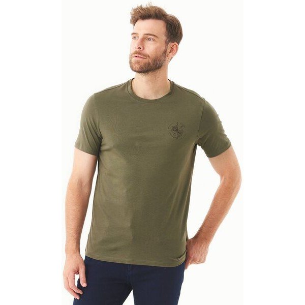 ORGANICATION T-Shirt aus Bio-Baumwolle mit Kompass-Print