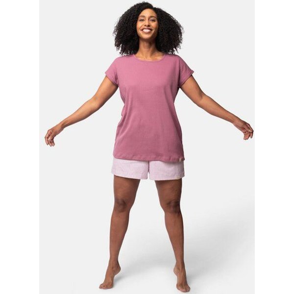greenjama Damen T-Shirt aus Derby-Rib, GOTS-zertifiziert