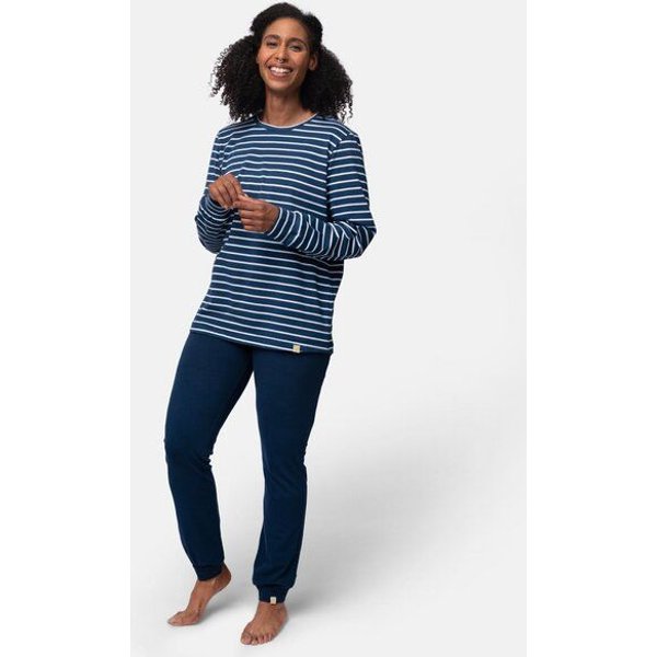 greenjama Damen Langarm-Shirt Ringel, GOTS-zertifiziert