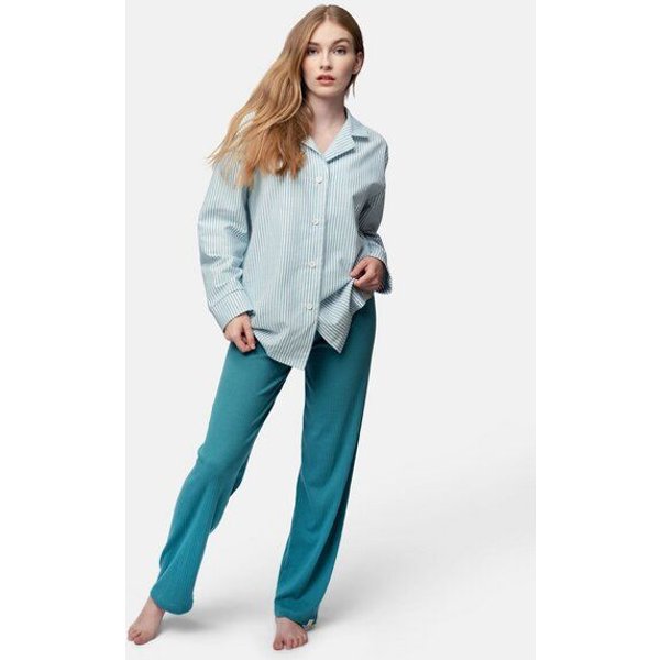 greenjama Damen Pyjama-Hemd, GOTS-zertifiziert