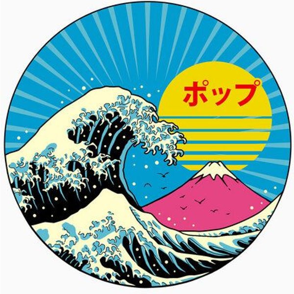 Photocircle Poster / Wandbild / Leinwand / Deko - The Great Pop Wave