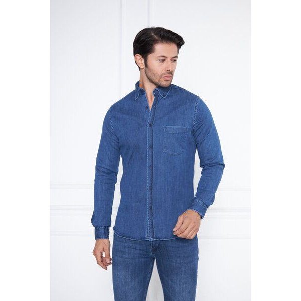 Bruno Barella Jeanshemd aus Bio Baumwolle