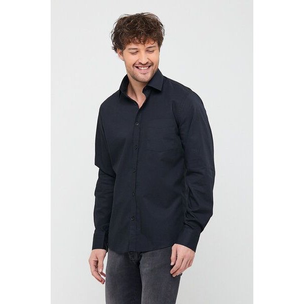 Bruno Barella Herren Classic Business Hemd aus Bio-Baumwolle