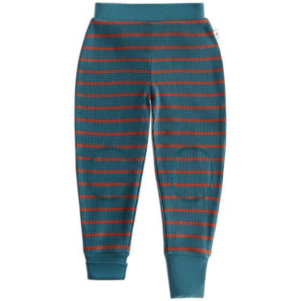 Leela Cotton Baby Kinder Schlafanzug Hosen Bio-Baumwolle Waffel Strick Freizeithose
