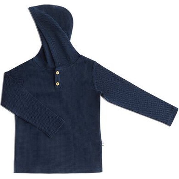 Kinder Kapuzenshirt Bio-Baumwolle Waffel Strick Kapuzenpullover 2058"Leela Cotton"