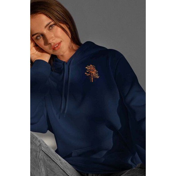 Kultgut Tree in echter Woodoptik/ Hoodie - Innen flauschig und sehr gemütlich