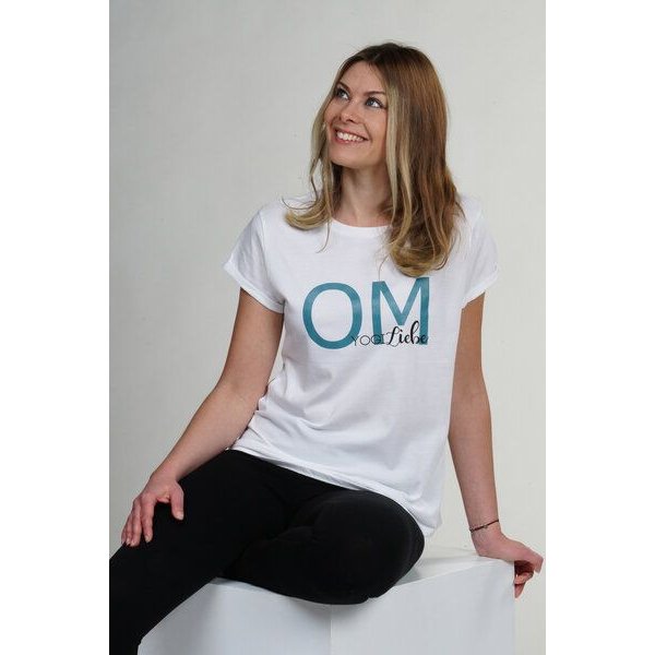YogiLiebe Yoga OM Shirt kurzarm - Bio-Baumwolle