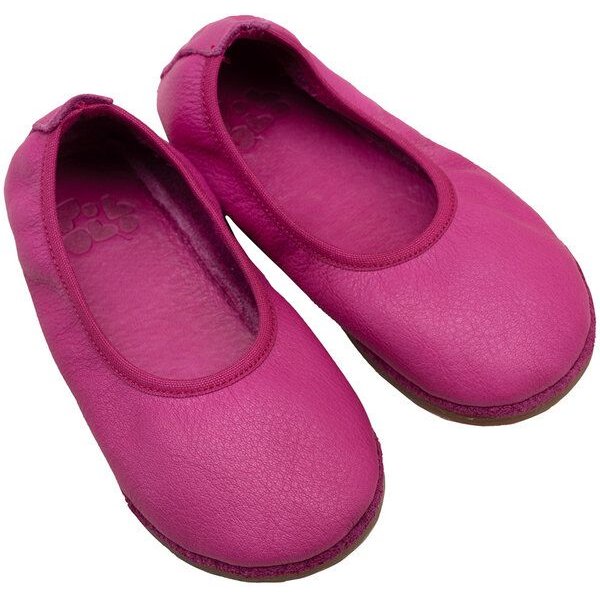Pololo Barfuß-Ballerina aus pflanzlich gegerbtem Leder mit Gummisohle, Größen 20-34