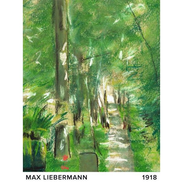 Photocircle Poster / Leinwandbild / Kunst - Max Liebermann: Birkenallee im Wannseegarten