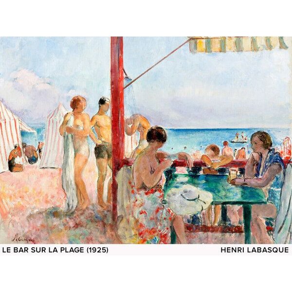 Photocircle Poster / Leinwandbild / Kunst - Henri Lebasque : Bar am Strand