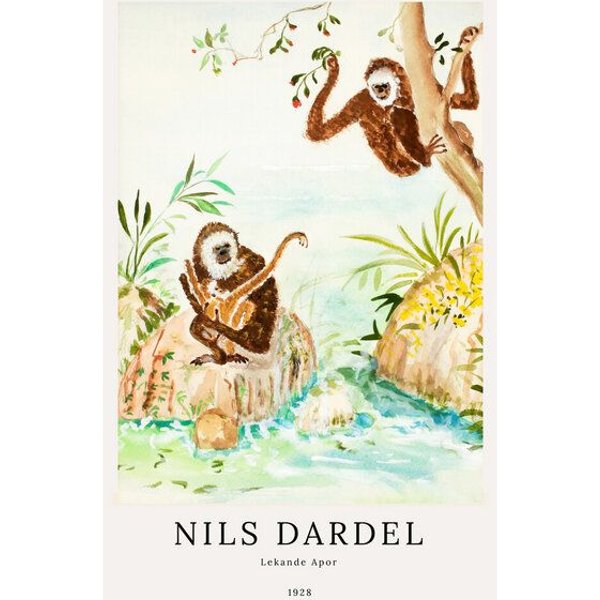 Photocircle Poster / Leinwandbild / Kunst - Nils Dardel: Lekande Apor