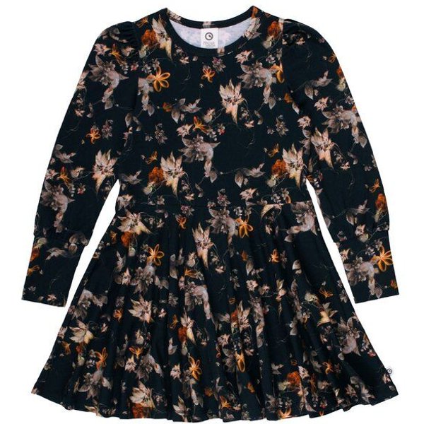 Fred's World by Green Cotton "Green Cotton" Kleid schwarz mit Blumendruck