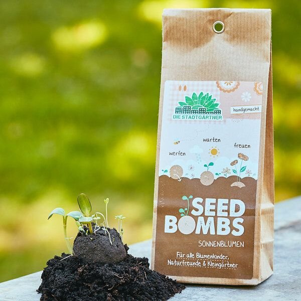 Die Stadtgärtner Seedbombs Sonnenblumen I 5 Samenbomben mit verschiedenen Sonnenblumen