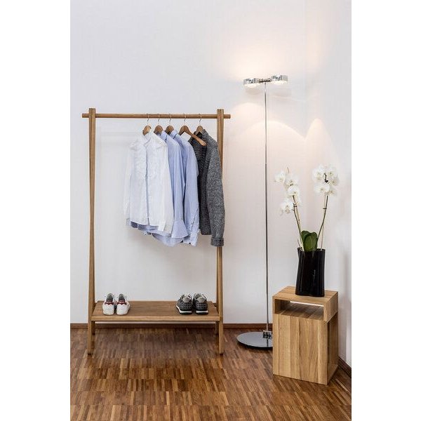 kleiderleiter_de Garderobe, Kleiderständer LINUS aus Eiche