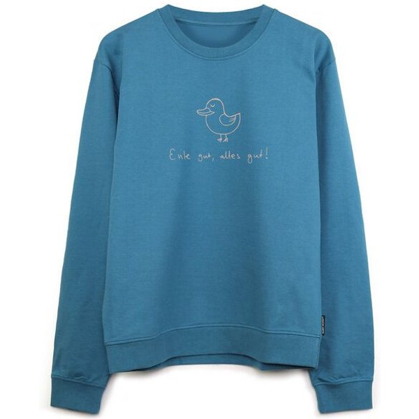 GARY MASH Sweatshirt Ente gut, alles gut! aus Biobaumwolle