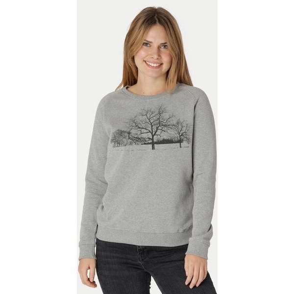 Peaces.bio - handbedruckte Biomode Damen Sweatshirt Landscape