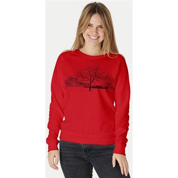 Peaces.bio - handbedruckte Biomode Damen Sweatshirt Landscape