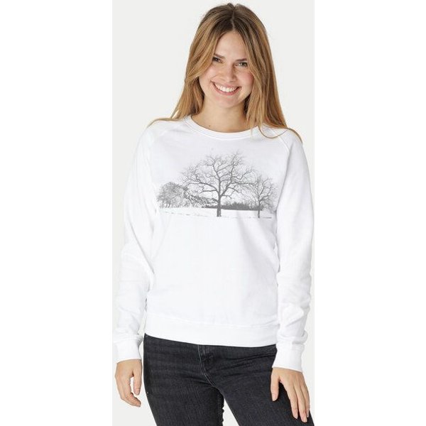Peaces.bio - handbedruckte Biomode Damen Sweatshirt Landscape