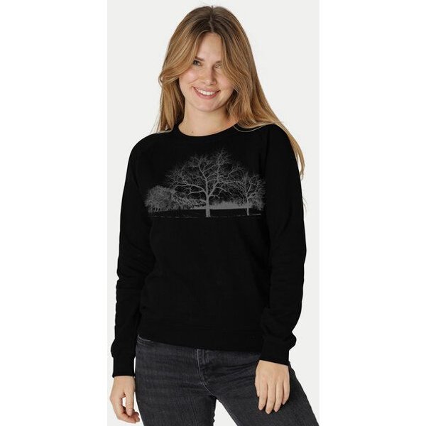 Peaces.bio - handbedruckte Biomode Damen Sweatshirt Landscape