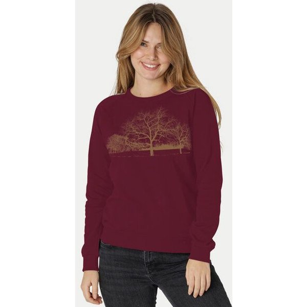Peaces.bio - handbedruckte Biomode Damen Sweatshirt Landscape