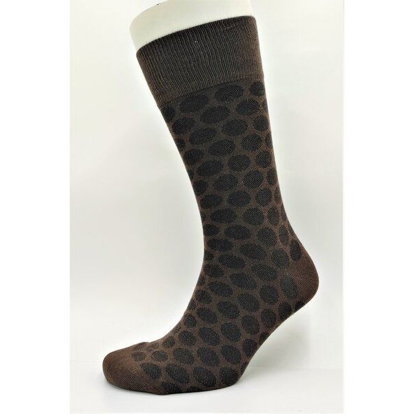 BLS Organic 3er Pack GOTS zertifiziert 98 % Bio-Baumwolle Polka Dot Pattern Herrensocken
