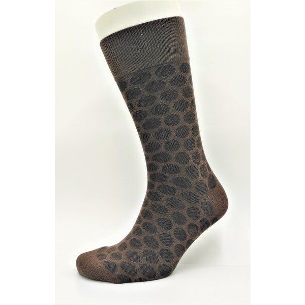 BLS Organic 3er Pack GOTS zertifiziert 98 % Bio-Baumwolle Polka Dot Pattern Herrensocken