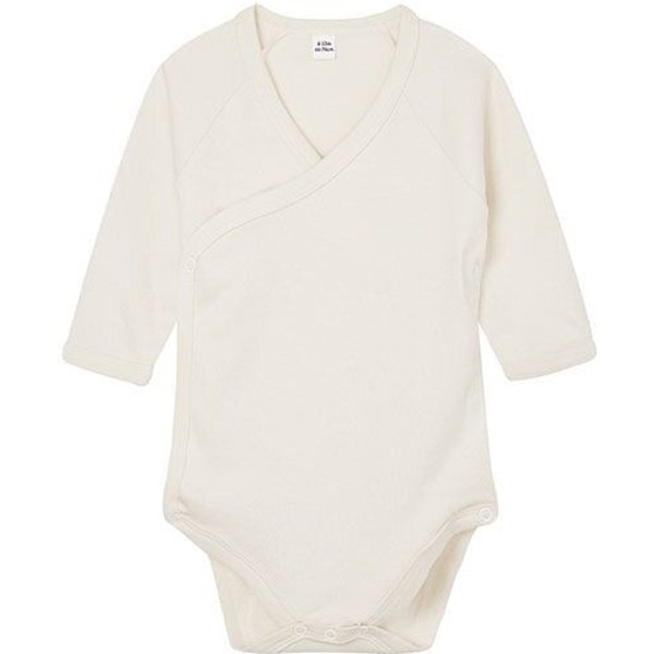 Babybugz Baby Kimono Wickelbody Strampler 3/4 Arm Vegan