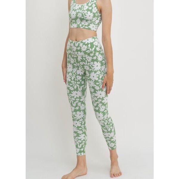 boochen Surf & Yoga Highwaist Leggings mit Moonflower Print
