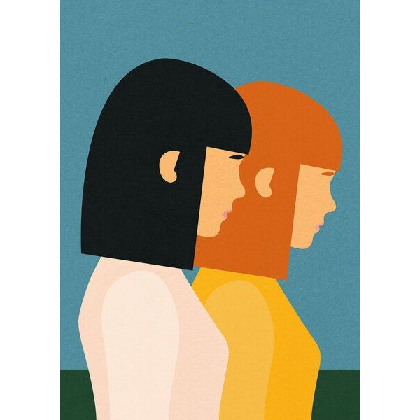 Photocircle Poster / Leinwandbild - Two Sisters
