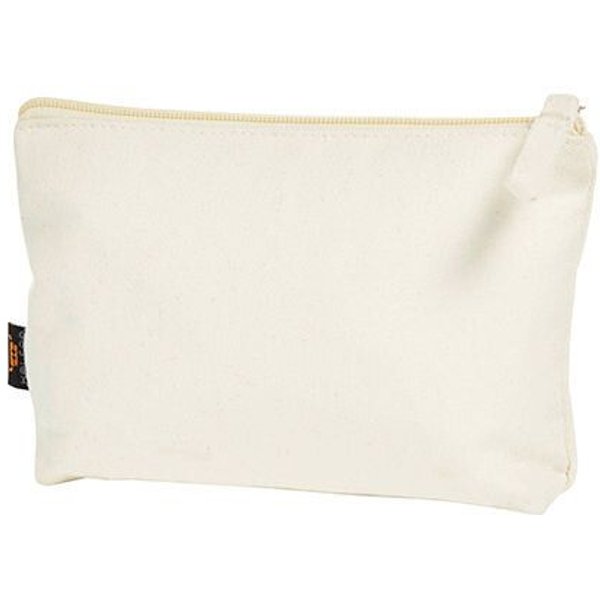 Halfar Kulturtasche aus Bio - Baumwolle mit Reisverschluss Vegan 20 x 12 x 4 cm