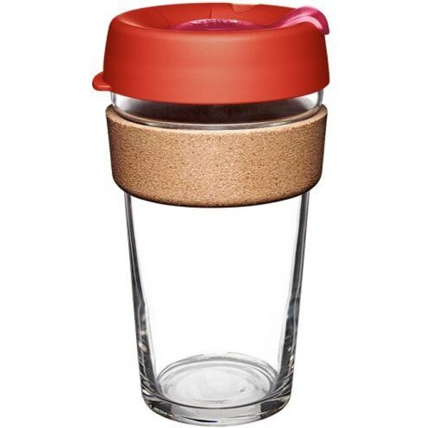 KeepCup BREW CORK – Coffee to go Becher aus Glas mit Korkband - 454ml (L)