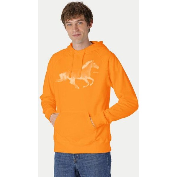 Peaces.bio - handbedruckte Biomode Bio-Herren-Kapuzensweater Horsepower