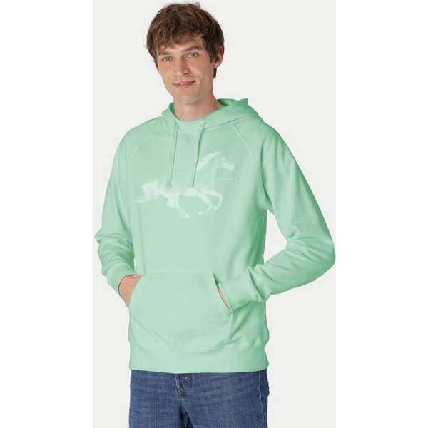 Peaces.bio - handbedruckte Biomode Bio-Herren-Kapuzensweater Horsepower