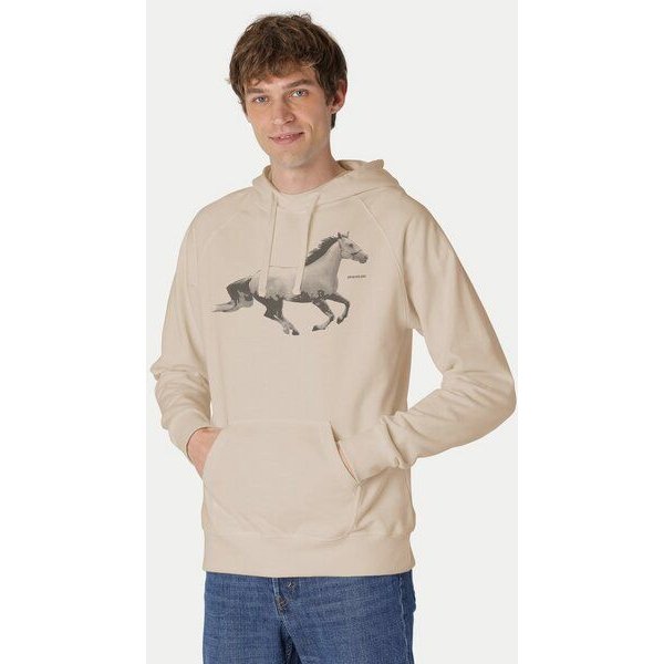 Peaces.bio - handbedruckte Biomode Bio-Herren-Kapuzensweater Horsepower