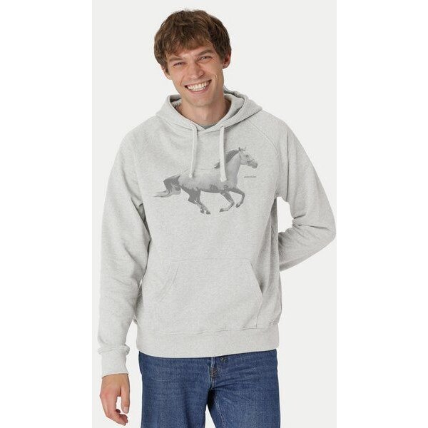 Peaces.bio - handbedruckte Biomode Bio-Herren-Kapuzensweater Horsepower