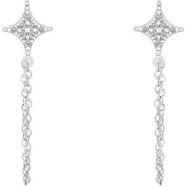 Eppi Originelle Ohrringe mit Diamant-Sternen Jonas