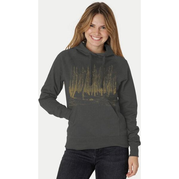 Peaces.bio - handbedruckte Biomode Damen Hoodie Woodland