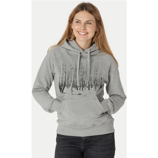 Peaces.bio - handbedruckte Biomode Damen Hoodie Woodland