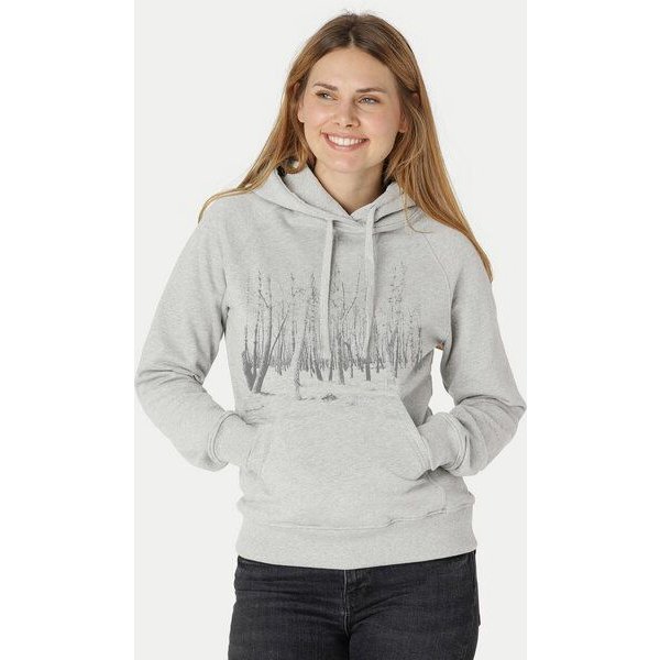 Peaces.bio - handbedruckte Biomode Damen Hoodie Woodland