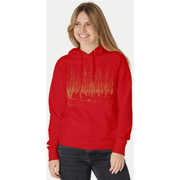 Peaces.bio - handbedruckte Biomode Damen Hoodie Woodland