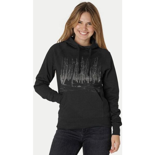 Peaces.bio - handbedruckte Biomode Damen Hoodie Woodland