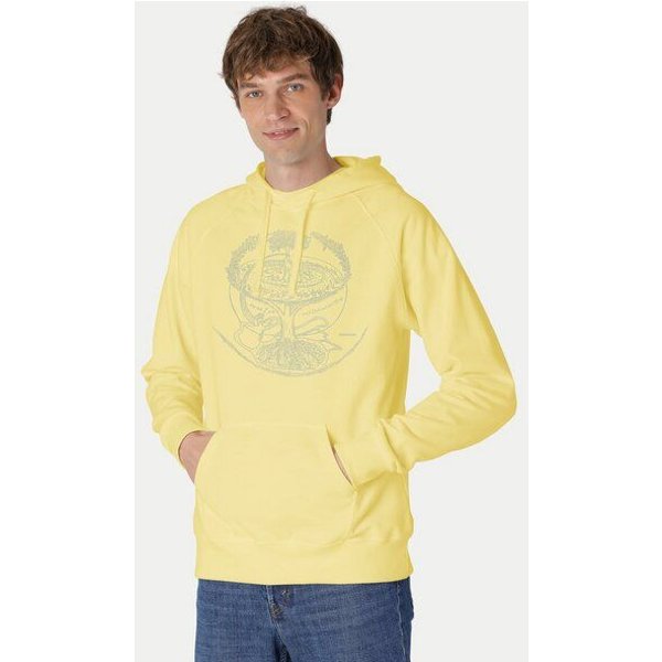 Peaces.bio - handbedruckte Biomode Bio-Herren-Kapuzensweater "Weltenesche"