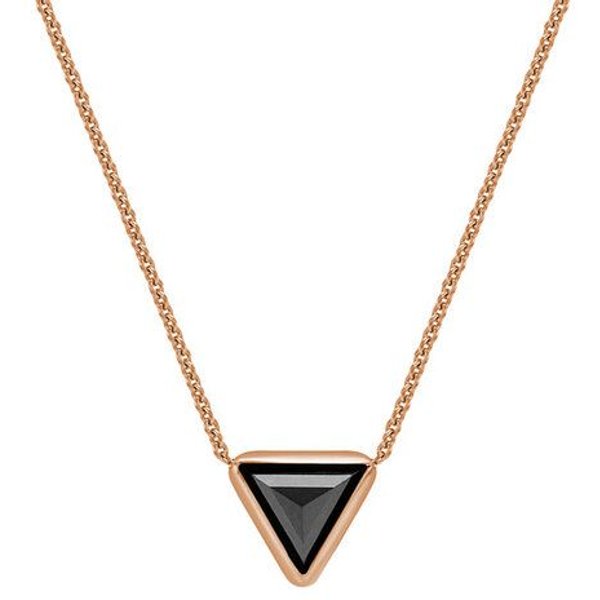 Eppi Goldene Halskette mit schwarzem Diamant Baya