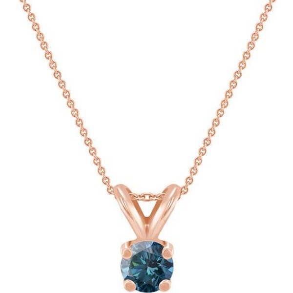 Eppi Blauer Diamant in goldener Halskette Lalom