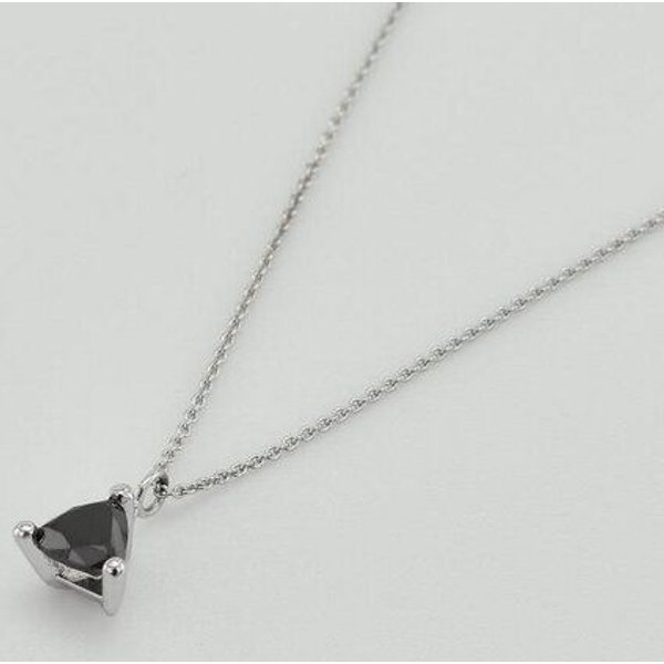 Eppi Goldkette mit schwarzen Diamanten im Trillion-Schliff Ferin