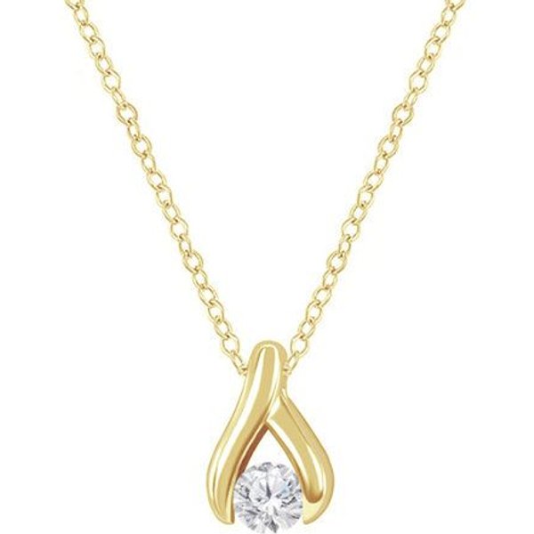 Eppi Minimalistischer Anhänger mit Diamanten Tilda
