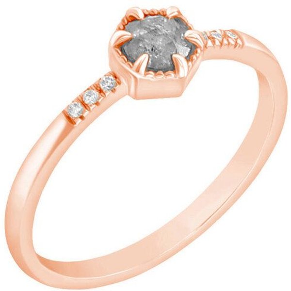 Eppi Ring aus Gold mit einzigartigem Salt´n´Pepper Diamanten Zamiel