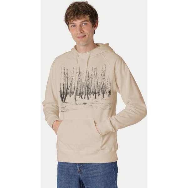 Peaces.bio - handbedruckte Biomode Hoodie Woodland Herren