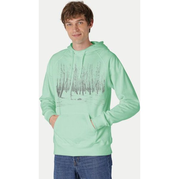 Peaces.bio - handbedruckte Biomode Hoodie Woodland Herren
