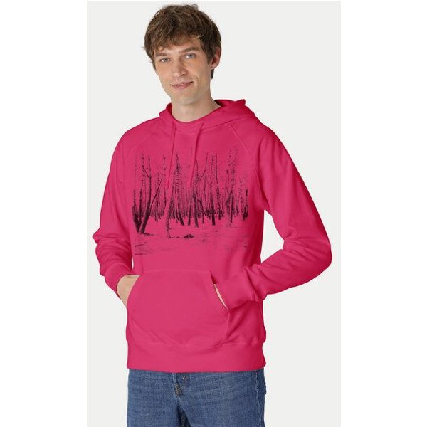 Peaces.bio - handbedruckte Biomode Hoodie Woodland Herren